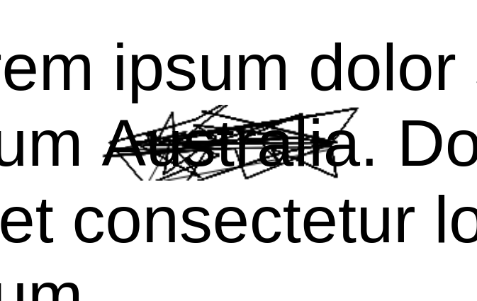 A proof of concept of some interesting strikethrough varieties.